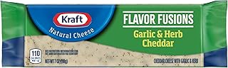 Kraft Natural Cheese Chunk Garlic and Herb White Cheddar 7 oz.