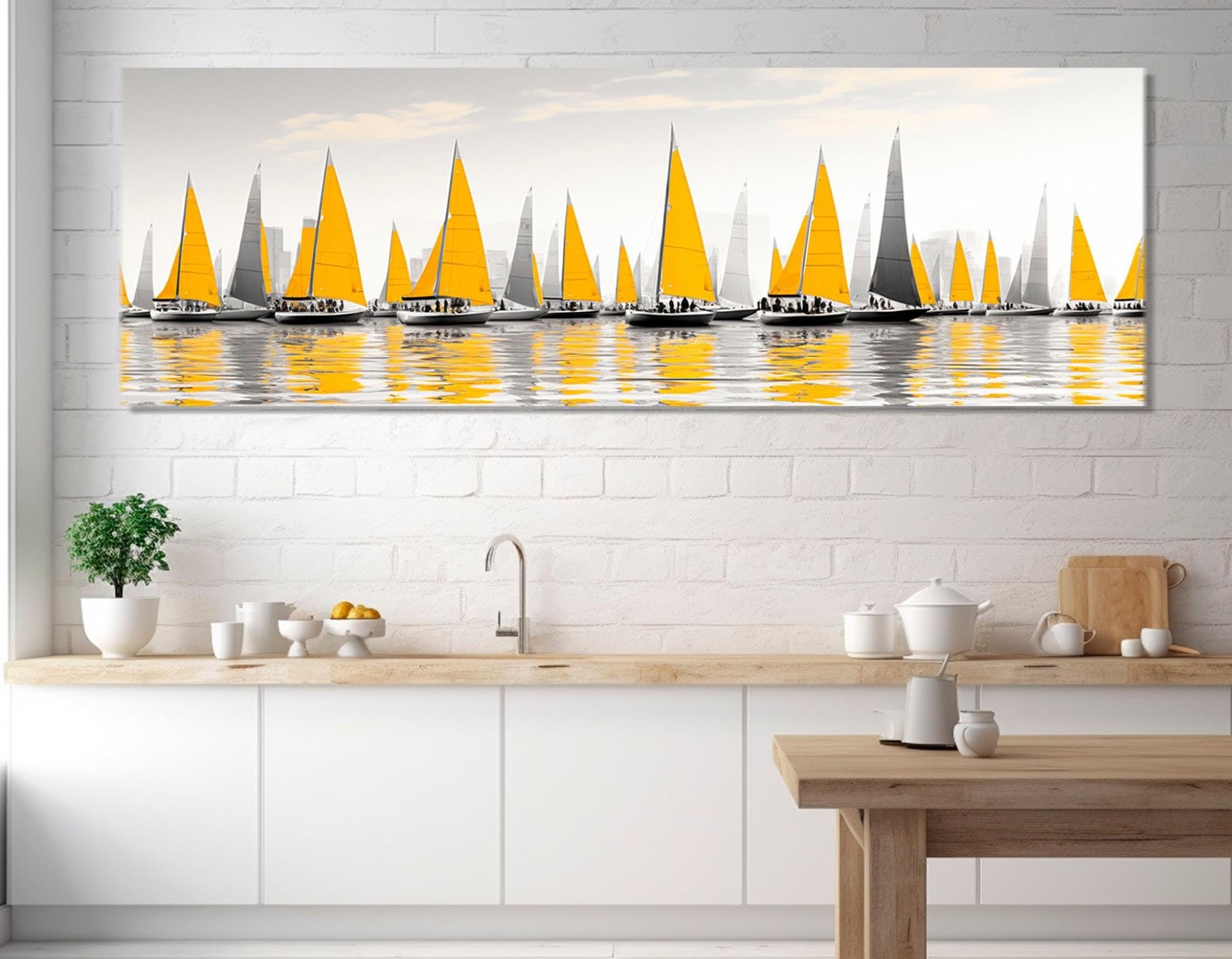 Art mural de voile abstrait XINBAO impression sur toile de qualité - 6