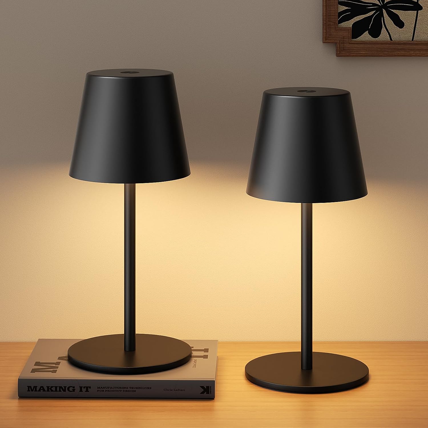 Tischlampe Kabellos 2 Stück
