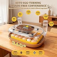 Vista 2 de Gen III - Incubadora automática de 24 huevos, humedad adaptativa basada en etapas con recarga automática, control de temperatura estable, espaciado