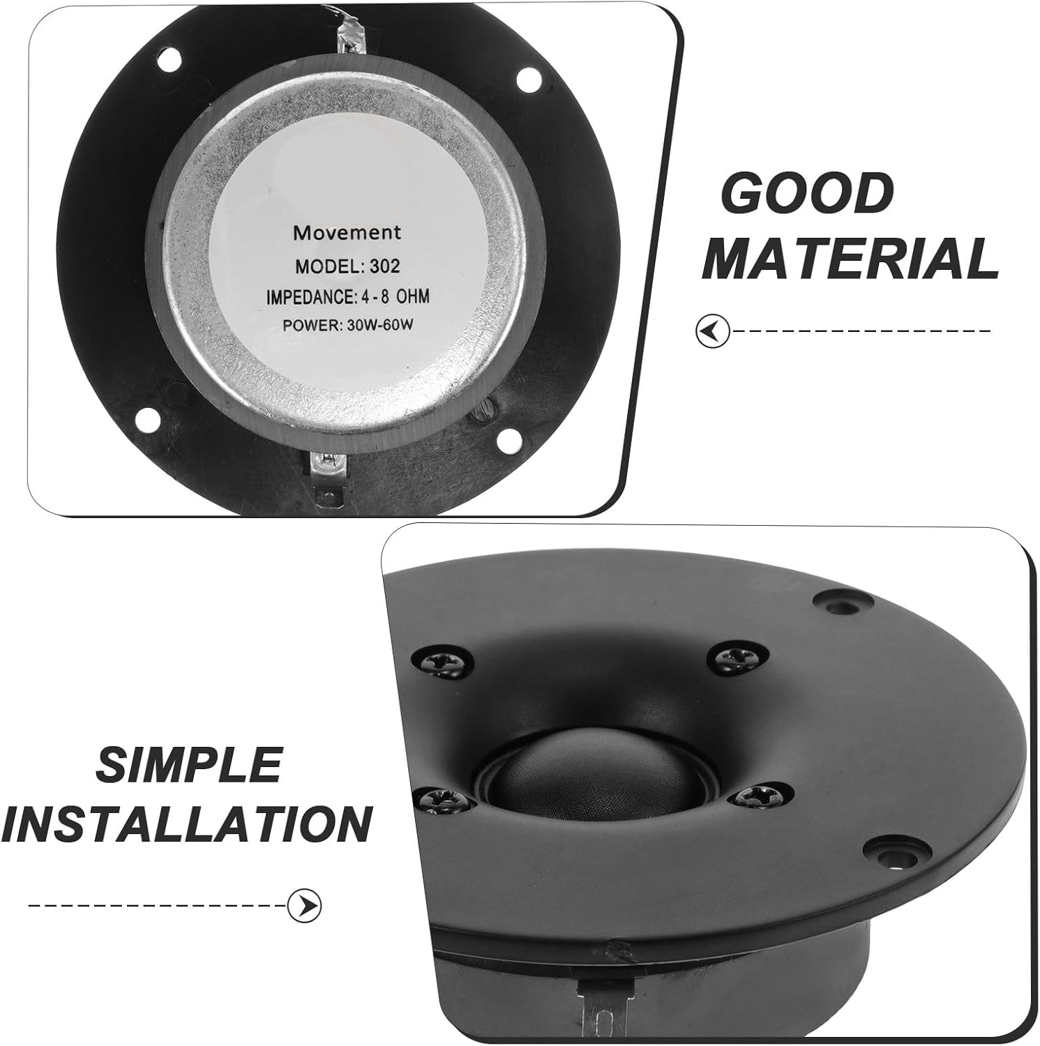 Dome Tweeter Speakers Car Audio Full Range Automotive Sound Speakers Car Interior Accessories for Door Installation
