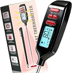 Antonki Meat Thermometer with Long Food Temperature Probe, Digital Instant Read Food Thermometer with Backlight for Cooking, Chef, Kitchen, Bake, Candy, Grill, BBQ, Oil - ℃/℉ Switch