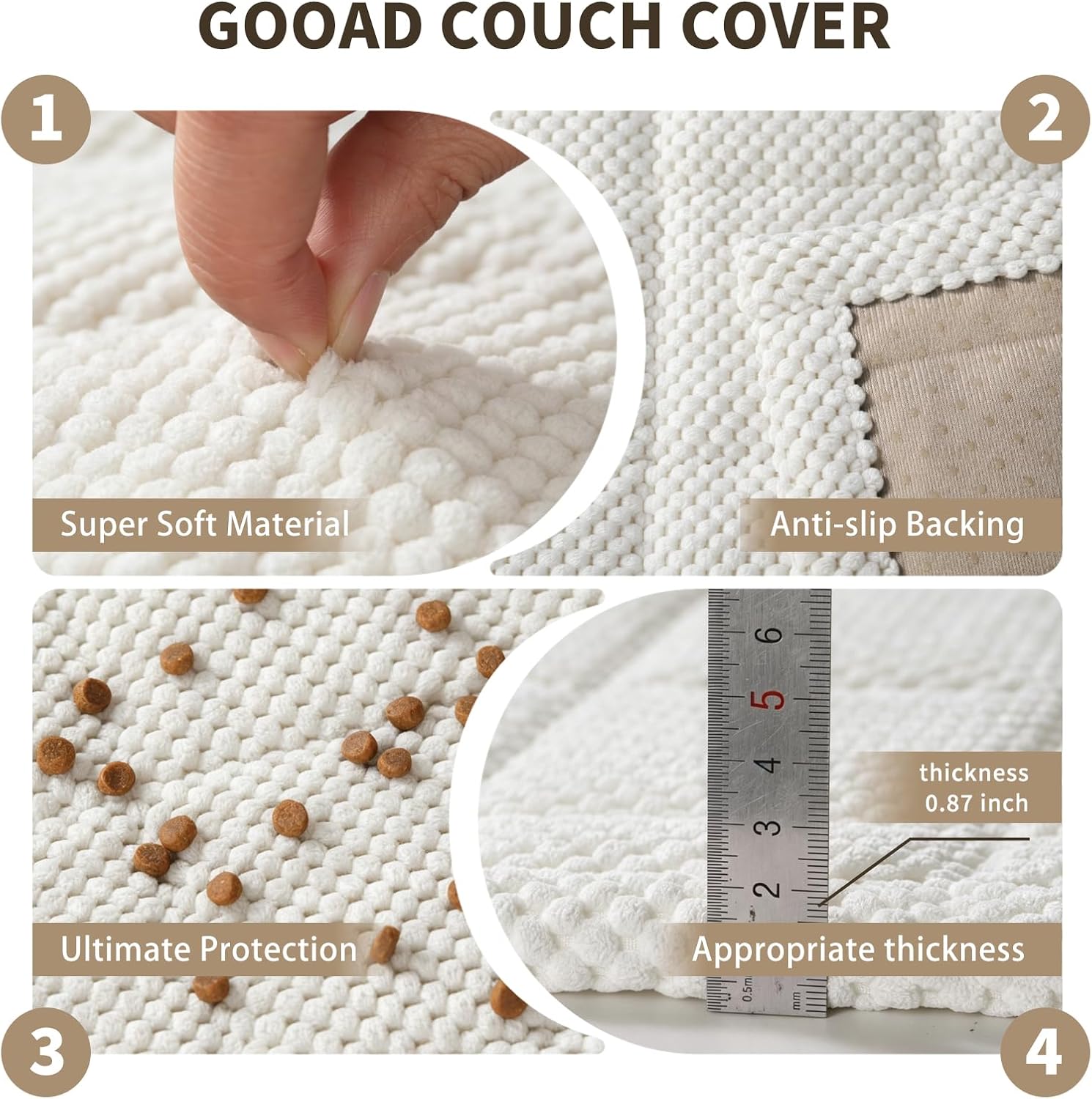 Dog Couch Cover Washable,Non-Slip Pet Sofa Covers Waterproof Sofa Protector image 2