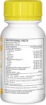 Ultra 4 Probiotic 8 Billion CFU with Prebiotics, 60 Capsules