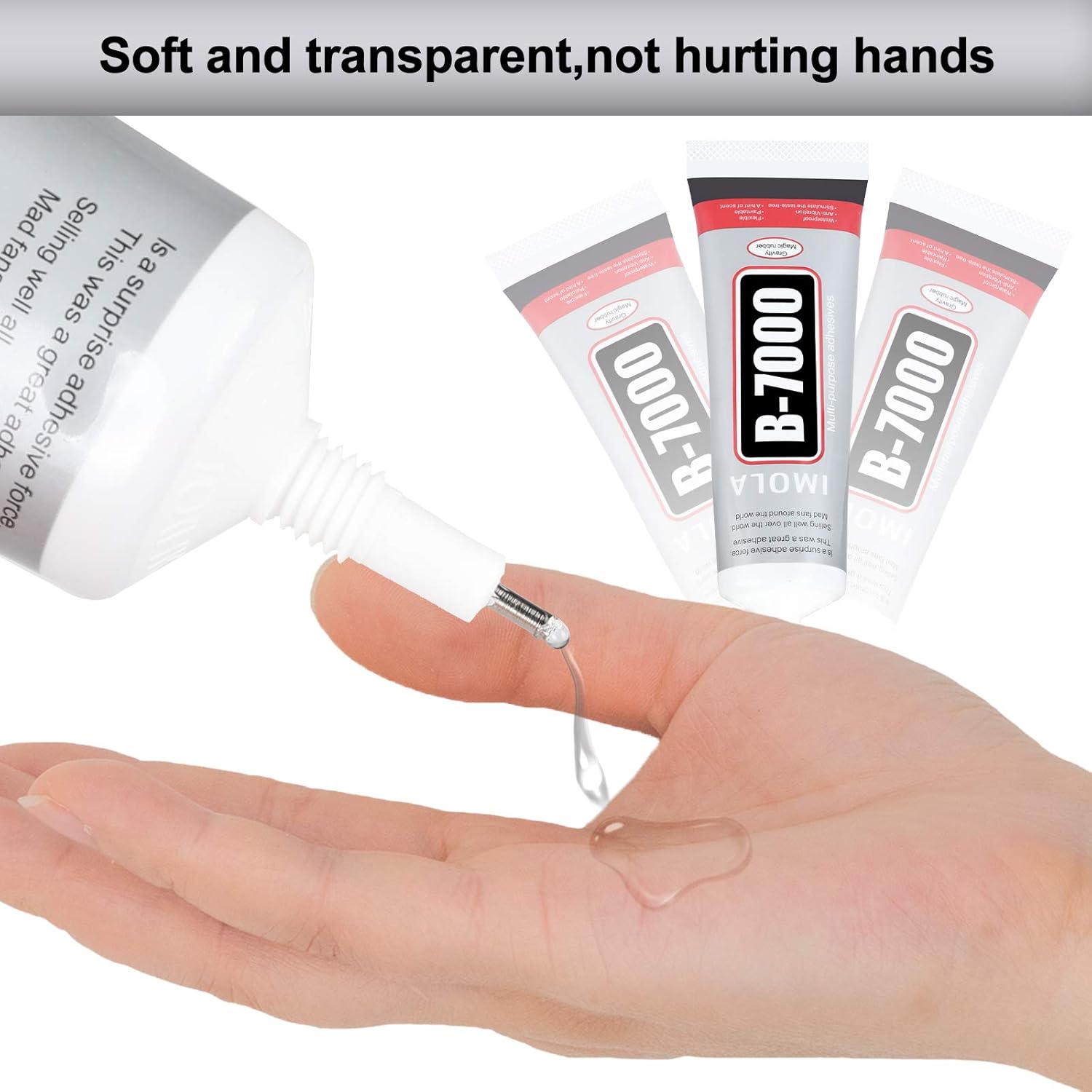 B-7000 Adhesive 2 Packs 25ml Multi-Function Glues Paste Adhesive for DIY Jewelry Smart Phone Electronic Components Toys Glass Wood Rubber Leather Ceramics : Arts, Crafts & Sewing