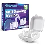 Anti Snoring Devices, Snore Stopper for Effective Snoring Solution, Increases Airflow, Individually Packaged, Reusable - 4 Pack