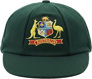 C Classic Baggy Style Test Cricket Cap, Dark Green Cap, Wool Design, for Cricket Lovers, Cricket Hat Price In India