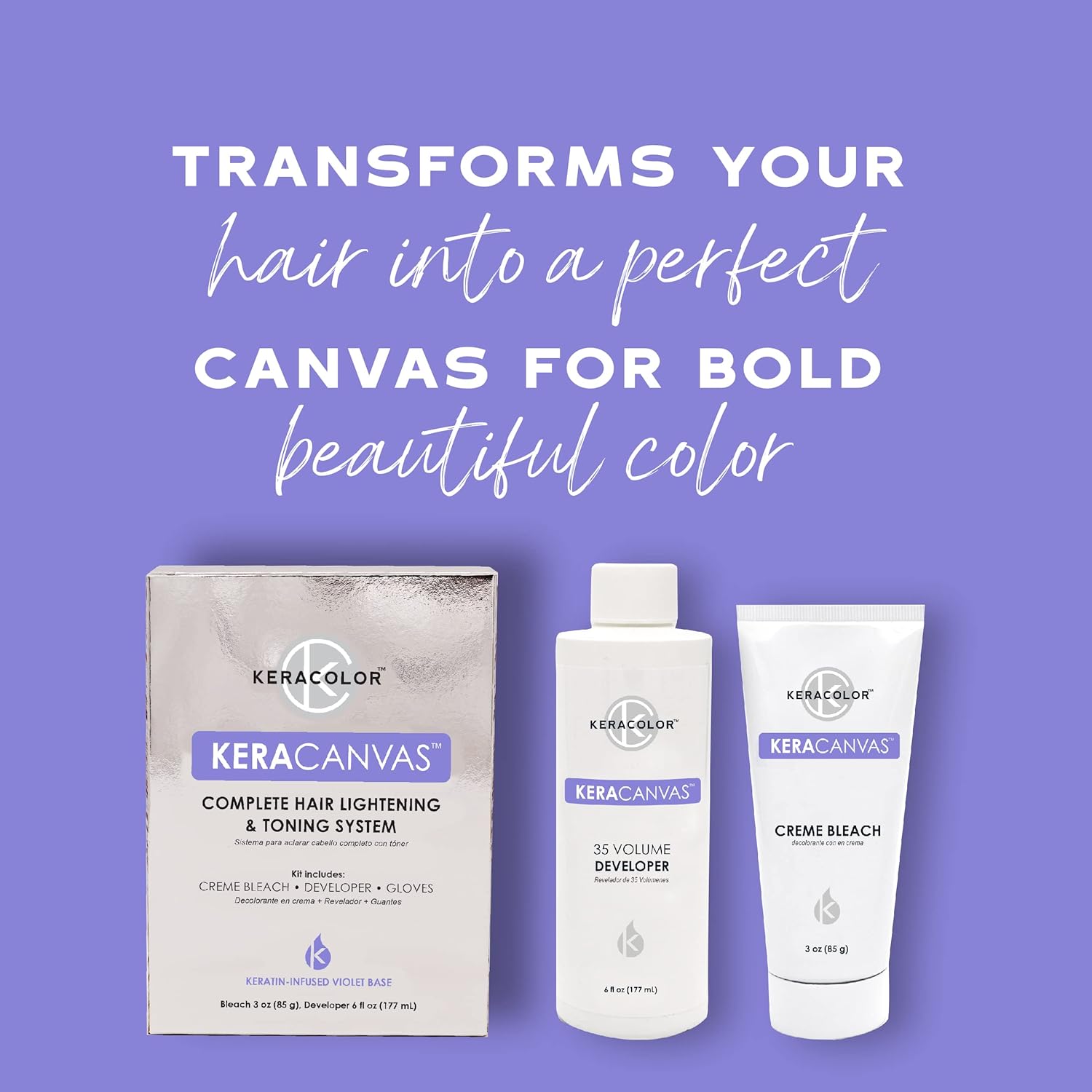 Buy Keracolor Keracanvas Hair Bleach Kit Complete Hair Lightening