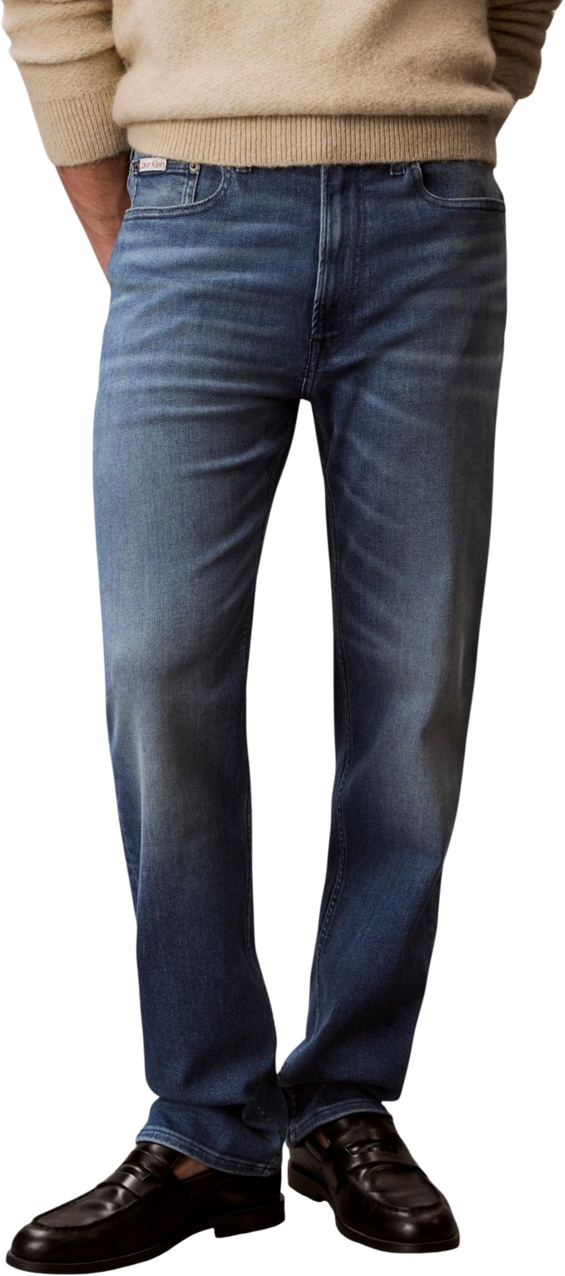 Calvin Klein Men's Standard Straight Embers Jean LV04RE782G Jeans, Blue (Embers), 28W / 30L