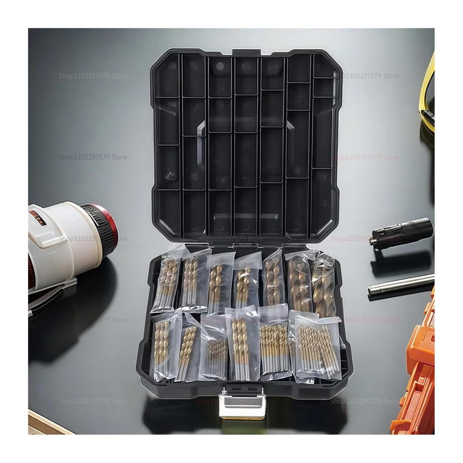 Hole Saw Kit 99Pcs Drill Bit Set High-Speed Steel Bits for Plate Wood Metal Copper Alloy Woodworking Hole Opener Professional(99pcs Bag)