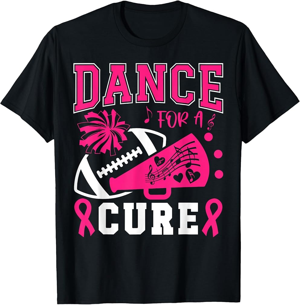 Dance For A Cure Breast Cancer Pink Ribbon Dance Team T-Shirt