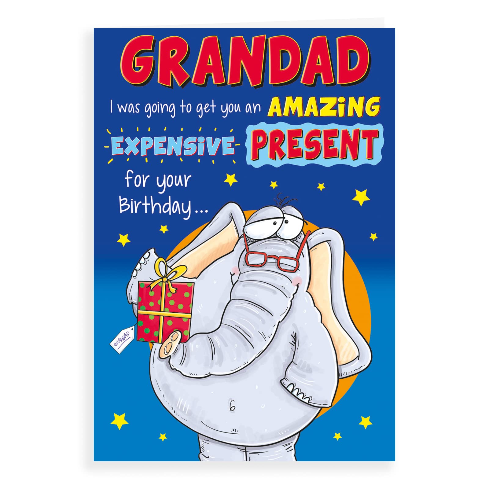 Grandad Birthday Card, Humour Themed, 23x15cm
