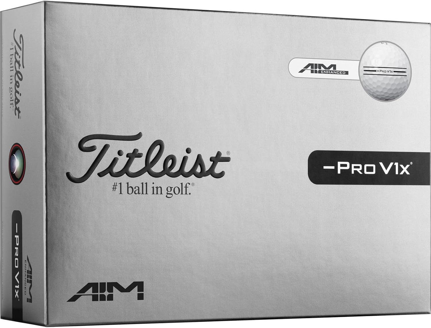 Titleist Pro V1x Left Dash Enhanced Alignment AlignXL Golf Balls - 2026 Model