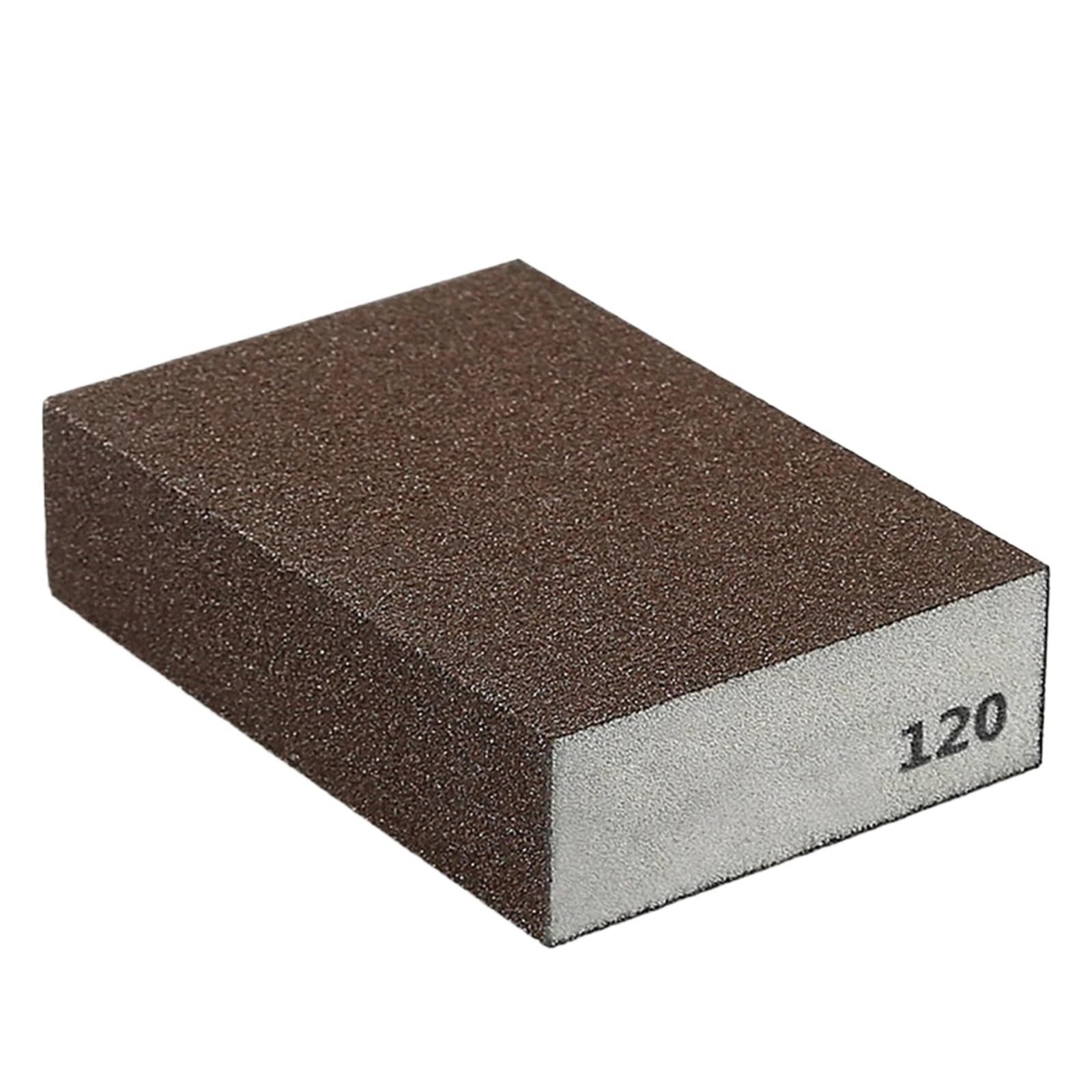 10Pcs Sanding Sponge Blocks Grit 60-320# Wall Grinding Sand Block Sandpaper Polished Brick Kitchen Cleaner For Metal Wood(A120)