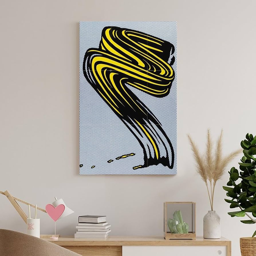 Amazon.co.jp: ロイ・リキテンスタイン「一挙」絵画 モダン