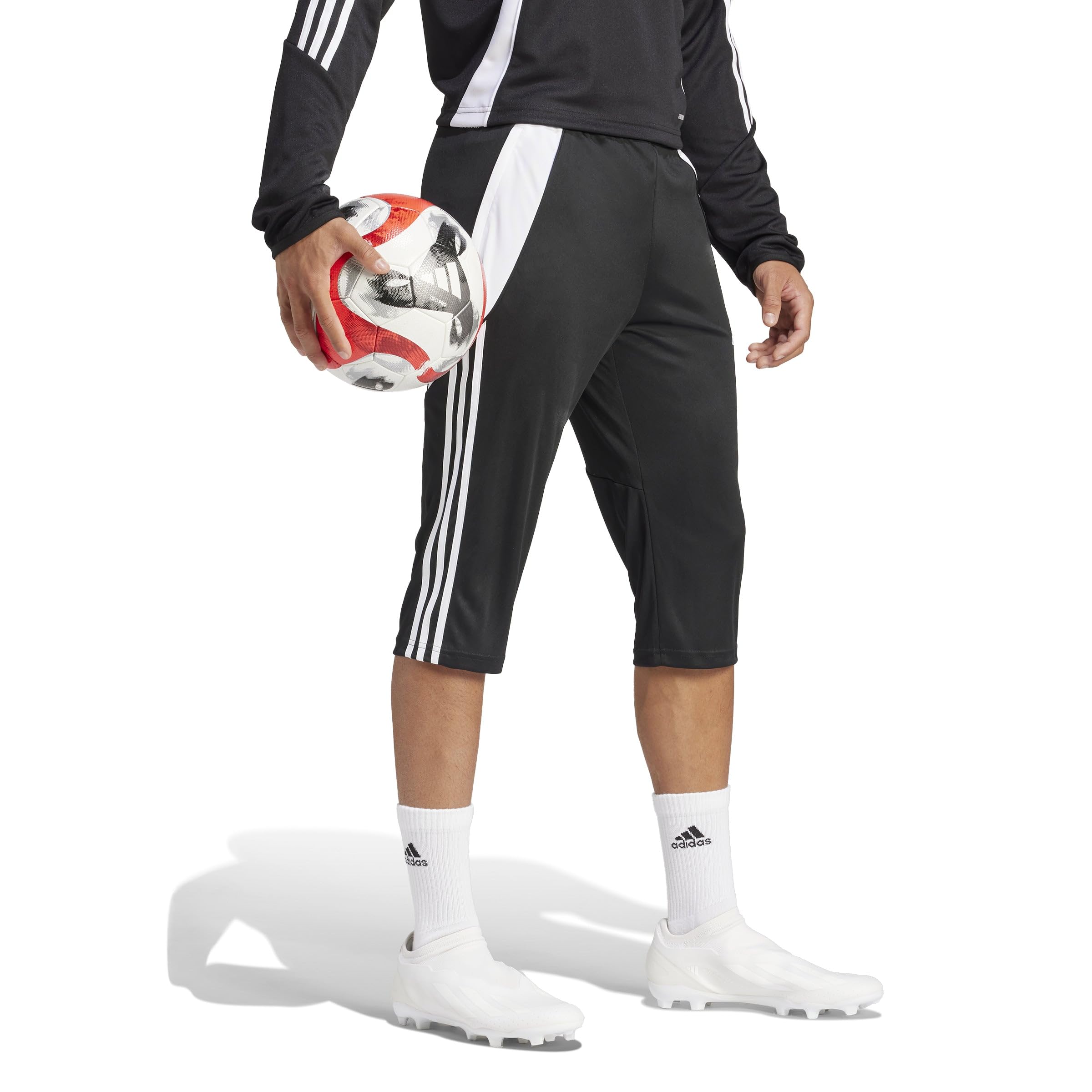 adidas Herren Tiro 24 3/4 Pants Trainingshose, Schwarz/Weiß, X-Groß