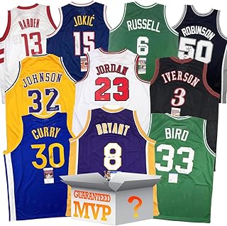 MVPs Autographed/Signed Basketball Jersey Mystery Box with PSA JSA or Beckett COA