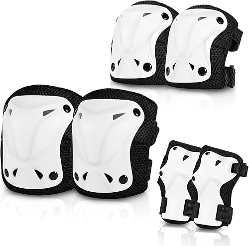 Miniatura 7 de SKT HP Equipo de protección para adultos, rodilleras, coderas, muñequeras para patinaje en línea, ciclismo, patinaje