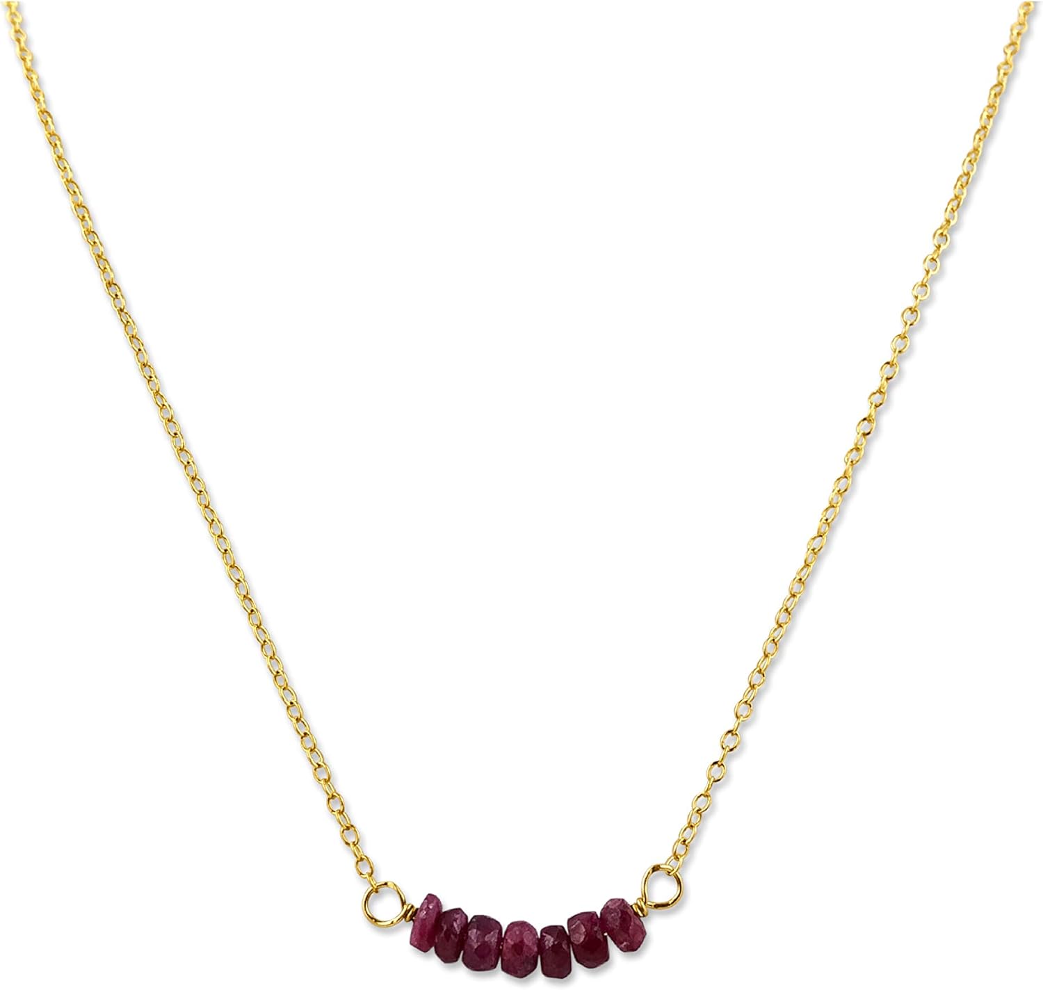 Birthstone Bar Necklace - personalized layered jewelry
