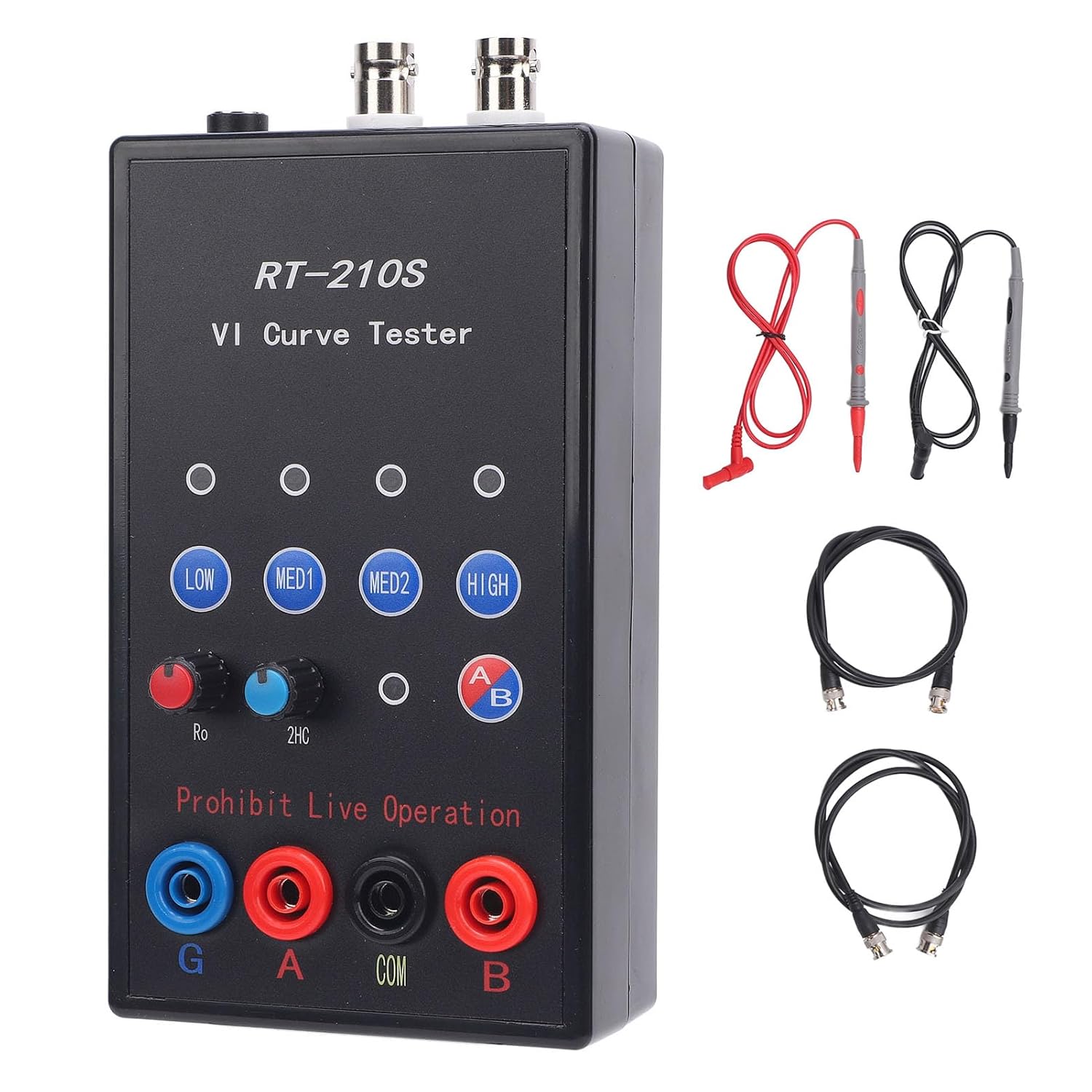 WALFRONT Dual Channel VI Curve Tester Circuit Board Test Repair Tool Online Detection ASA Tester with 4 Adjustable Frequencies for Diagnosis