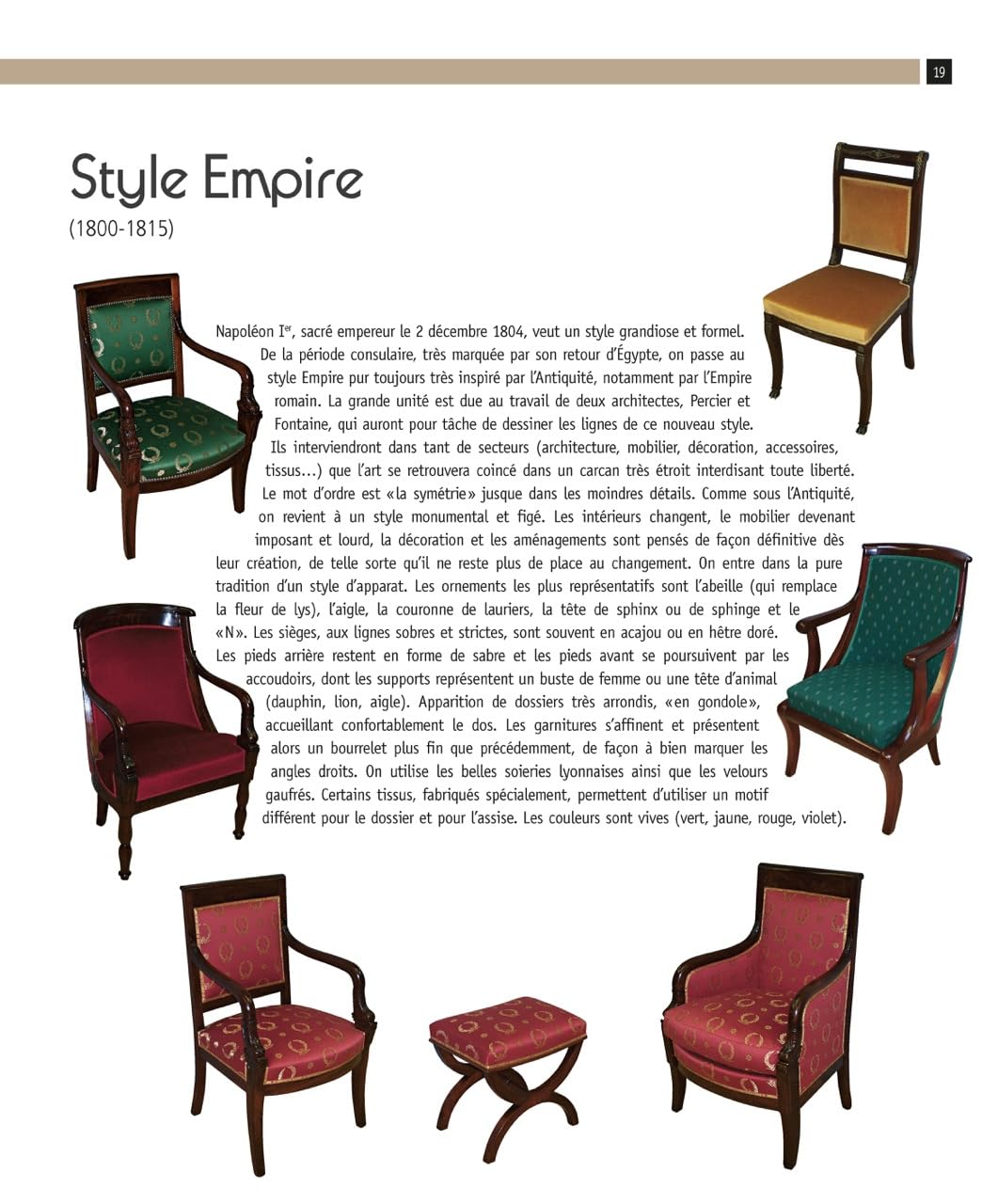 La réfection des sièges