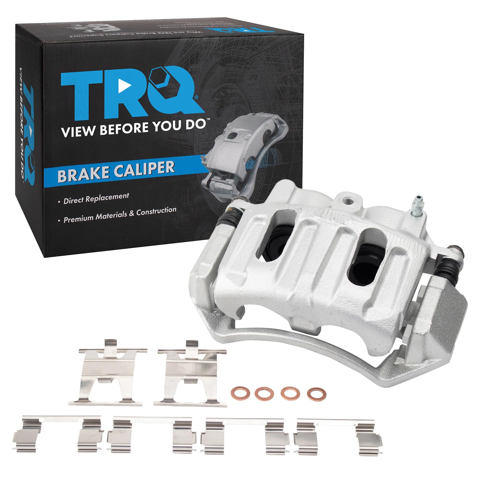 TRQ Front Right Brake Caliper w/Bracket Passenger Side