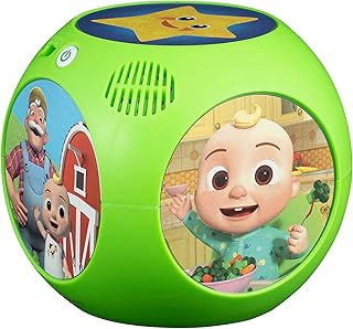 eKids Cocomelon Musical Toy for Toddlers, Tumble Tunes Toy Includes Six Built-in Nursery Rhymes, for Fans of Cocomelon Toys and Gifts for Boys and Girls
