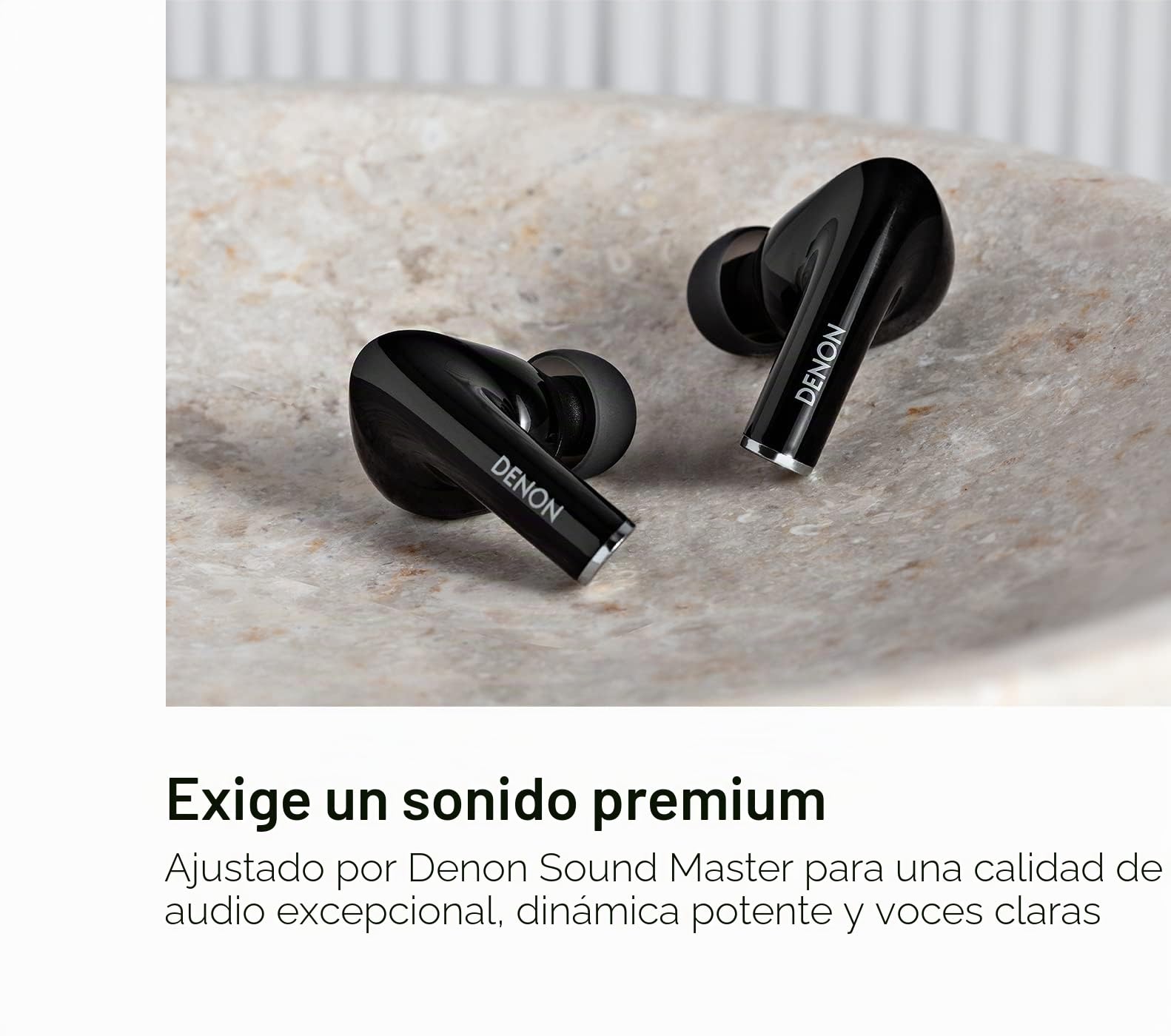 DENON Auriculares inalámbricos AH-C830WNC con Bluetooth y cancelación de Ruido, sintonización Soundmaster y hasta 24 Horas de duración de la batería, Negro