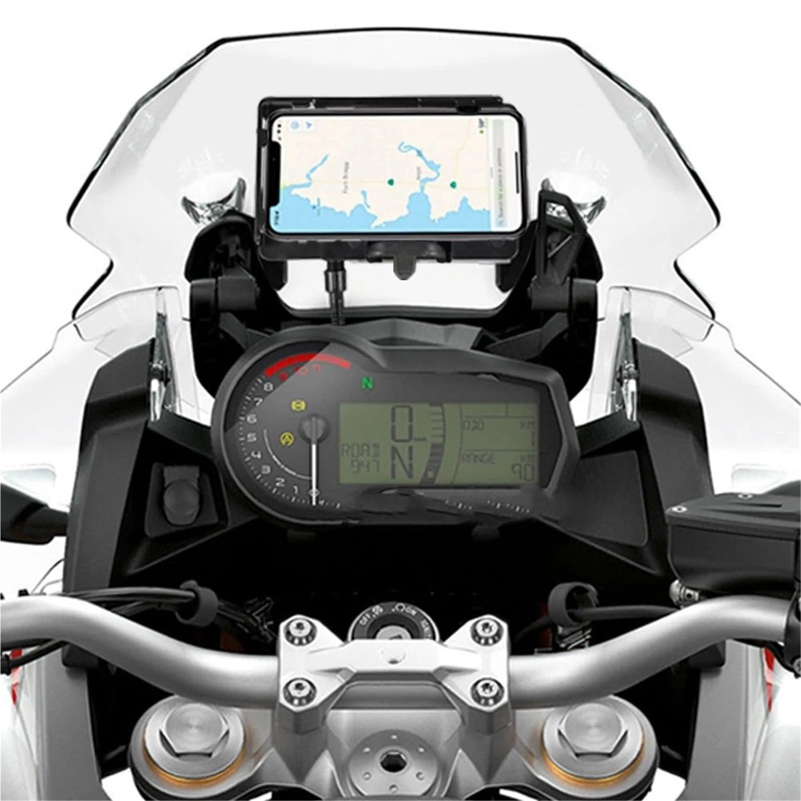 Uchwyt do nawigacji GPS Pasuje do BMW F850GS ADV 2018 2019 Akcesoria motocyklowe GPS TELEFON Nawigacja GPS Uchwyt płyty adaptacyjnej(Set)