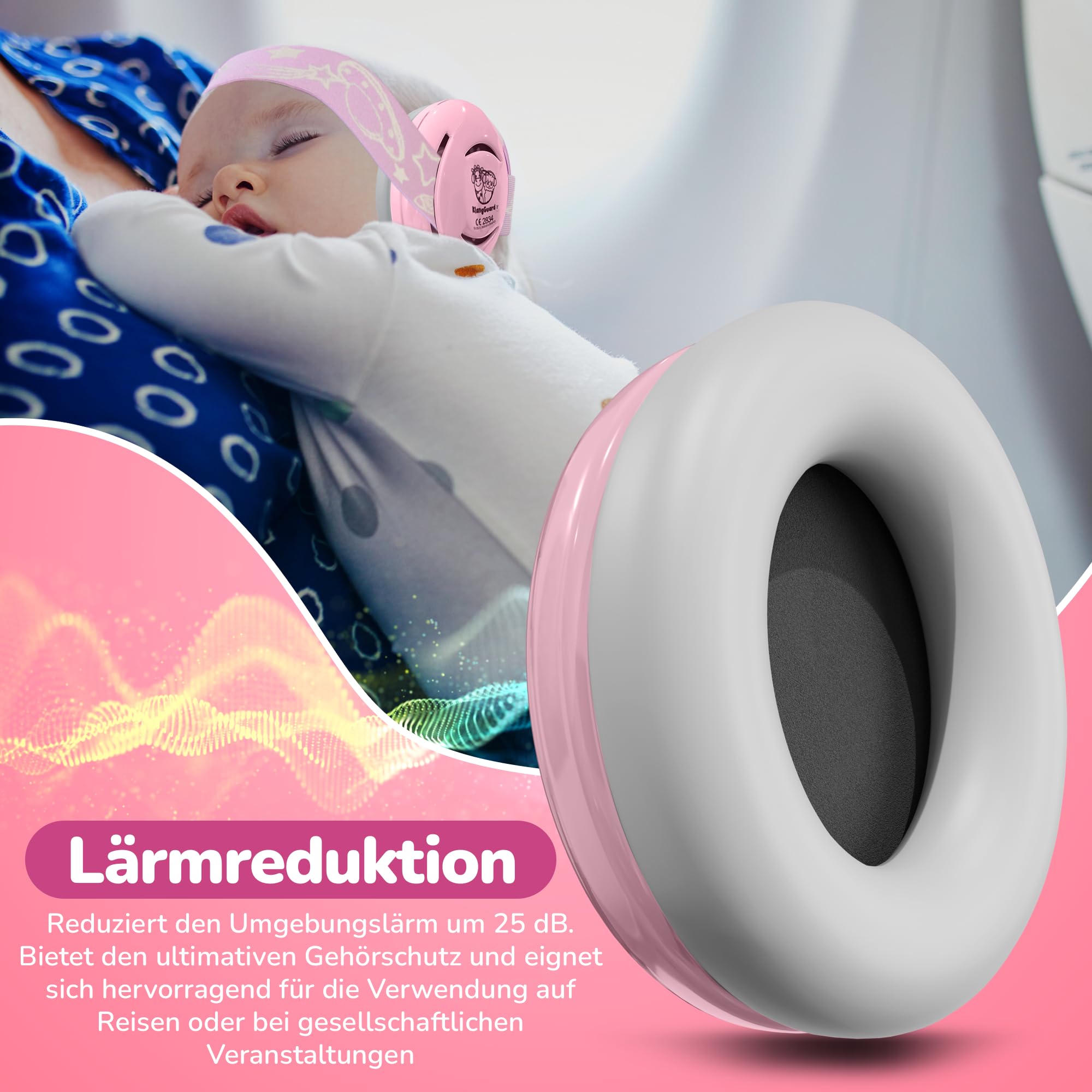 Zuverlässiger Gehörschutz für Kinder und Babys - Idealer Kinder Gehörschutz und Baby Gehörschutz für aktive Familien unterwegs - Lärmschutz Kopfhörer