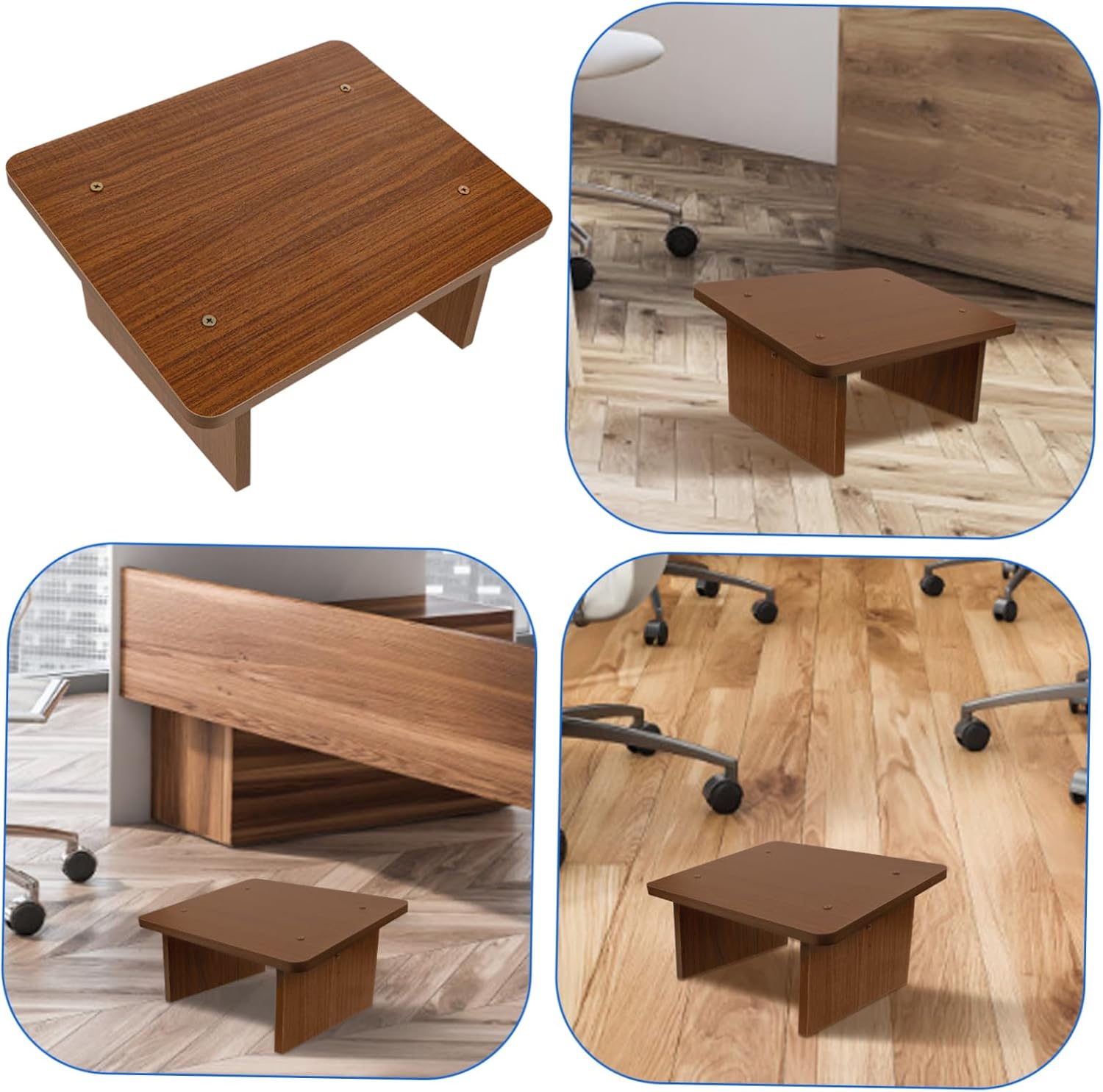 Generic Foot Stool Slip Step Footrest for Under Desk Comfortable Foot Rest Tool for Office Use Stable Support