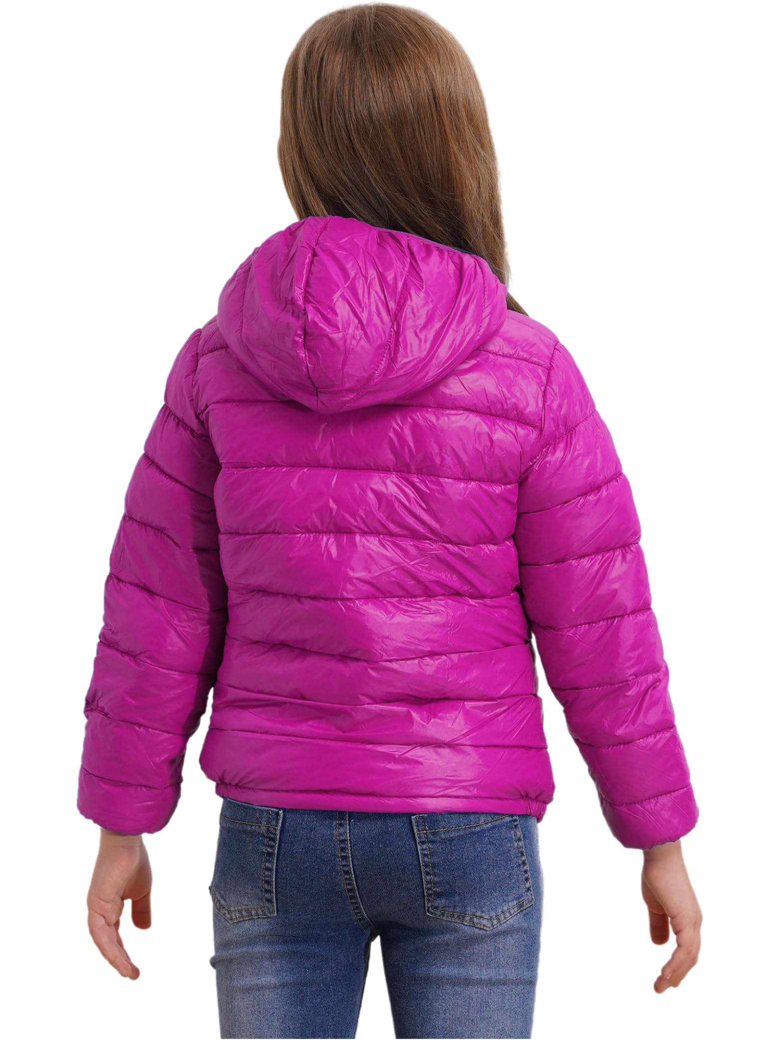Linjinx Giubbotto Invernale Con Cappuccio Per Bambini Unisex Giacca Trapuntata Spessa Con Cerniera Piumino Caldo Pieghevole Leggero Anni