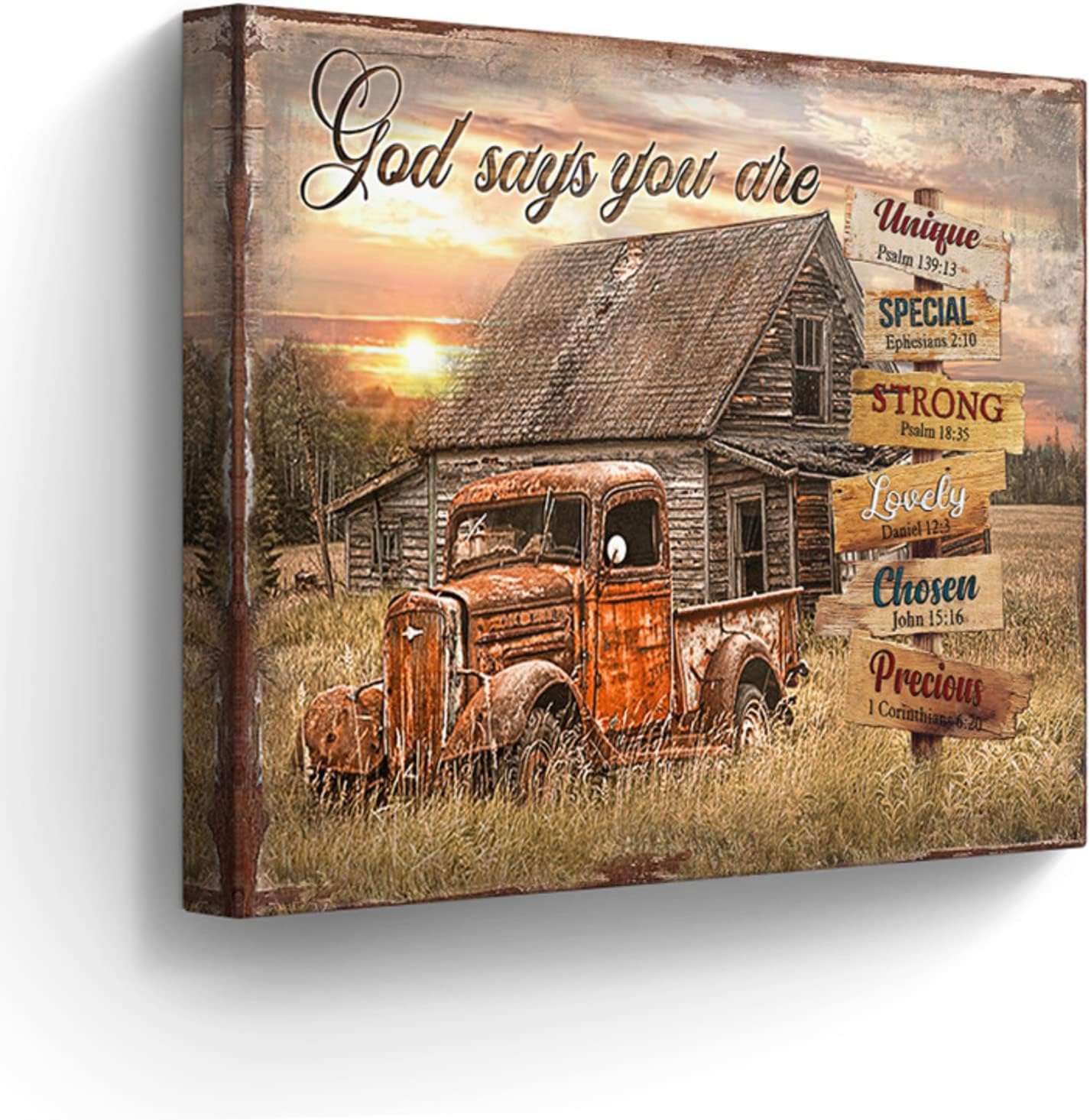 Farmhouse Cow Pictures Wall Decor Angus Cattle and Barn Country Wall Art for Bedroom Bathroom Living Room Fake Door Rustic Artwork Framed 16"x24"
