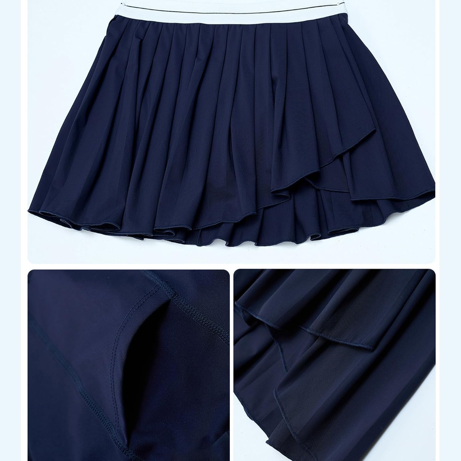 Women's Athletic Skorts - High Waist | Quick Dry Athletic Mini Skirts Skorts with Pockets,for Running Pickleball