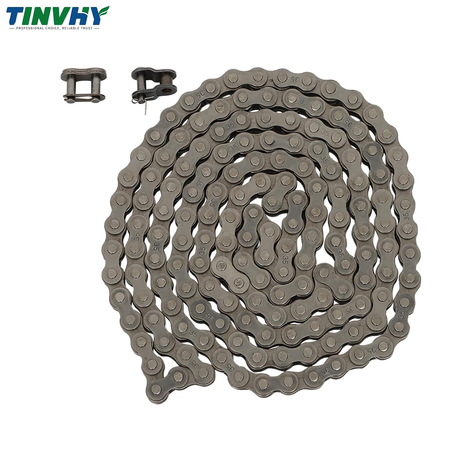 35 Roller Chain 5 Feet with 2 Connecting Links and 1 Offset Links