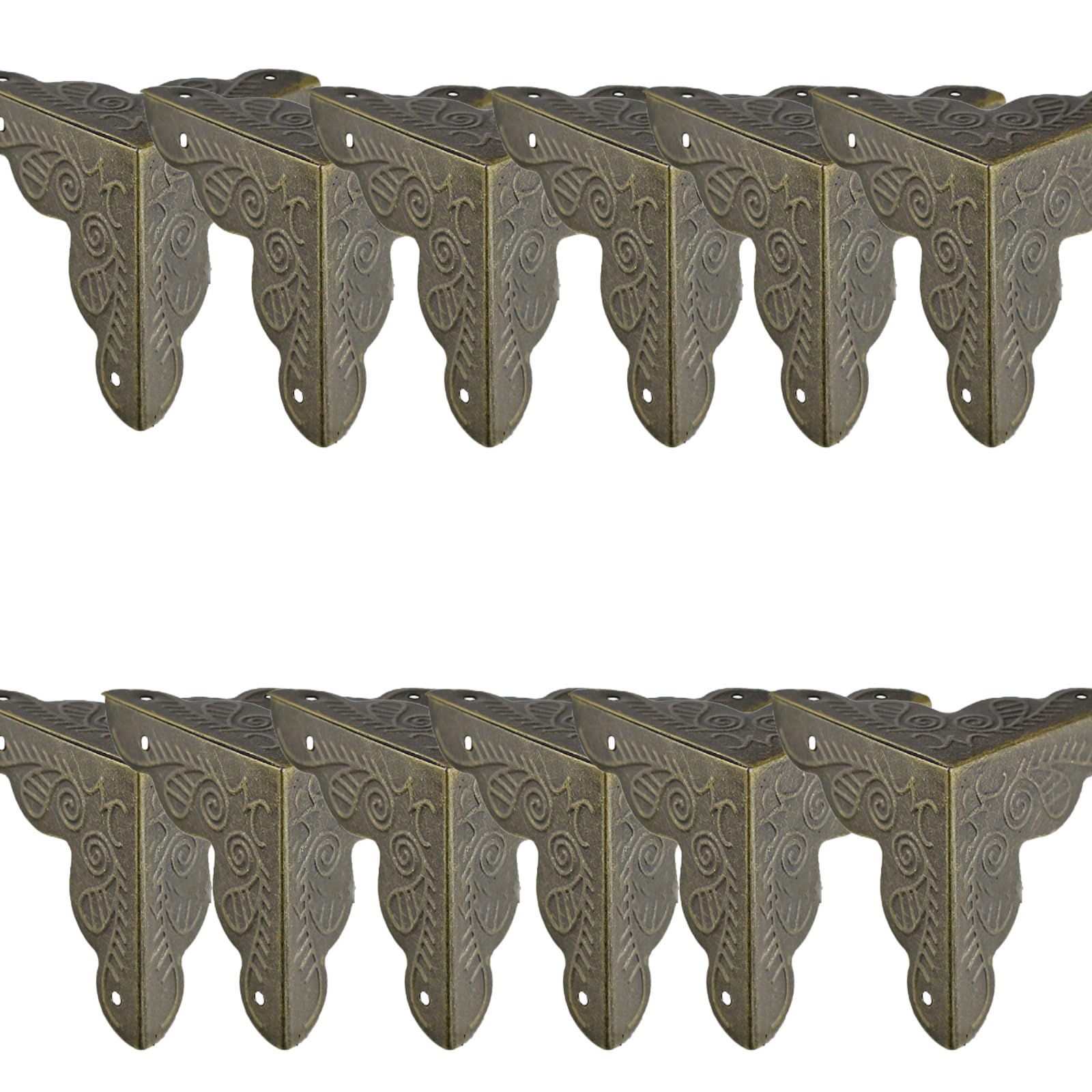 Sheng En Bronze Stair Dust Corners For Wooden Steps, Brass Staircase Dust Corners, Star Dust Corners For Stairs, Stair Corner Dust Guards, Dust Corners (,12Pcs)