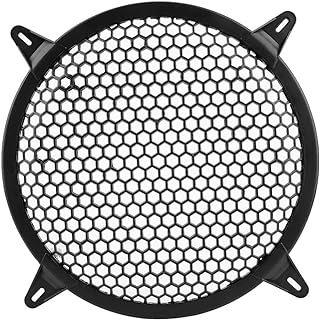 10 speaker grill cover + 51/4” covers Speaker Grill,Car Audio Plastic Mesh Cover Woofer Modification Protect Guard(10inch)