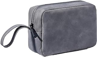 Nyganmelloz Waterproof Travel Cable Organizer Bag, Electronics Accessories Storage Pouch for Charger, USB Cables, Power Bank, Hard Drive – Grey