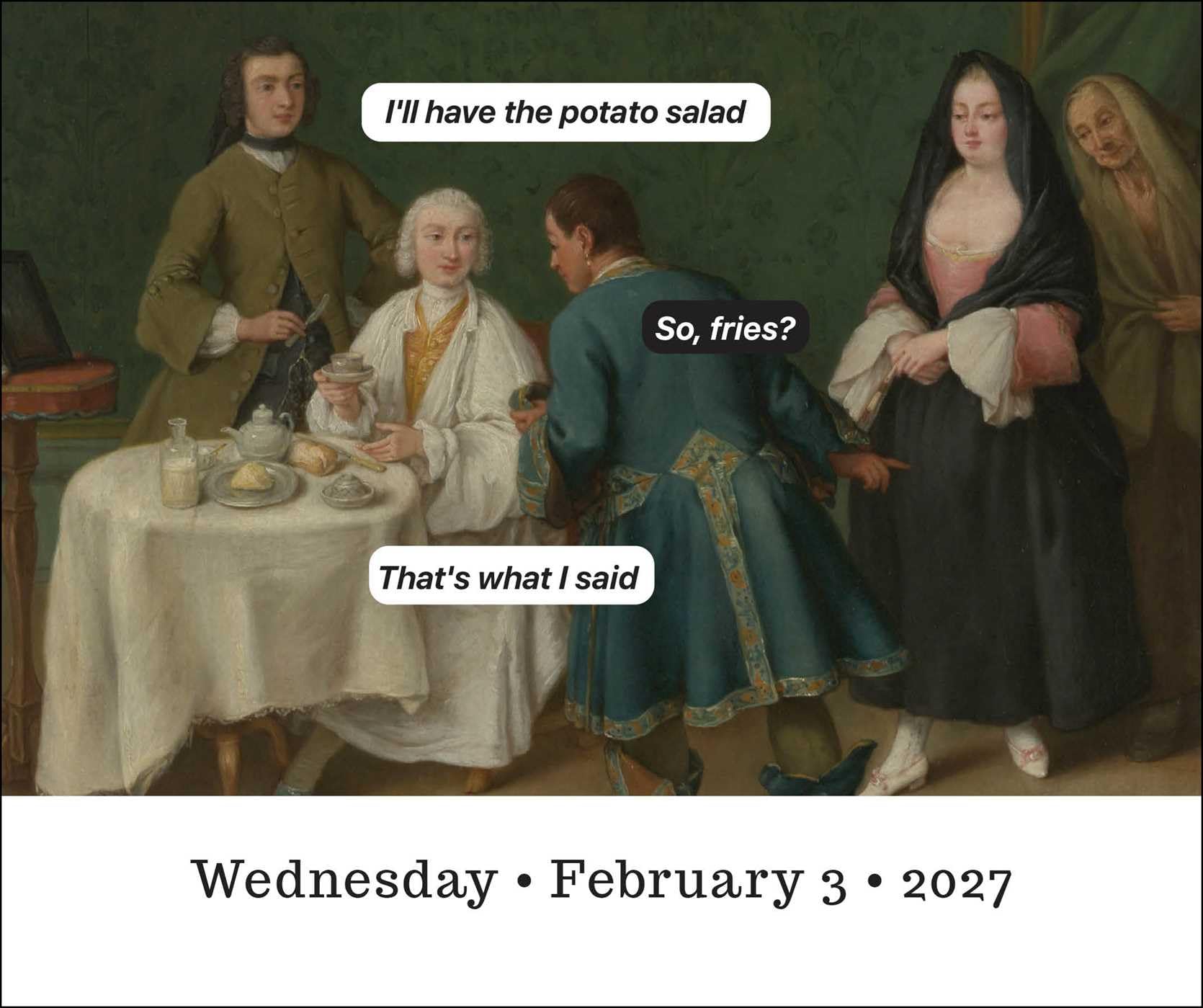 Punk History 2027 Day-to-Day Calendar: Classical Art, Modern Attitude