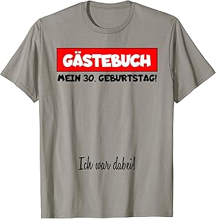 Mann Original Oldtimer Geburtstagst Gästebuch 30 Jahre T-Shirt