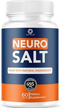 Neuro Salt Capsules - Official NeuroSalt Pills Advanced Premium Formula Support Maximum Strength, All Natural Ingredients Vitamins for Overall Health & Wellness, 60 Capsules for 1 Month