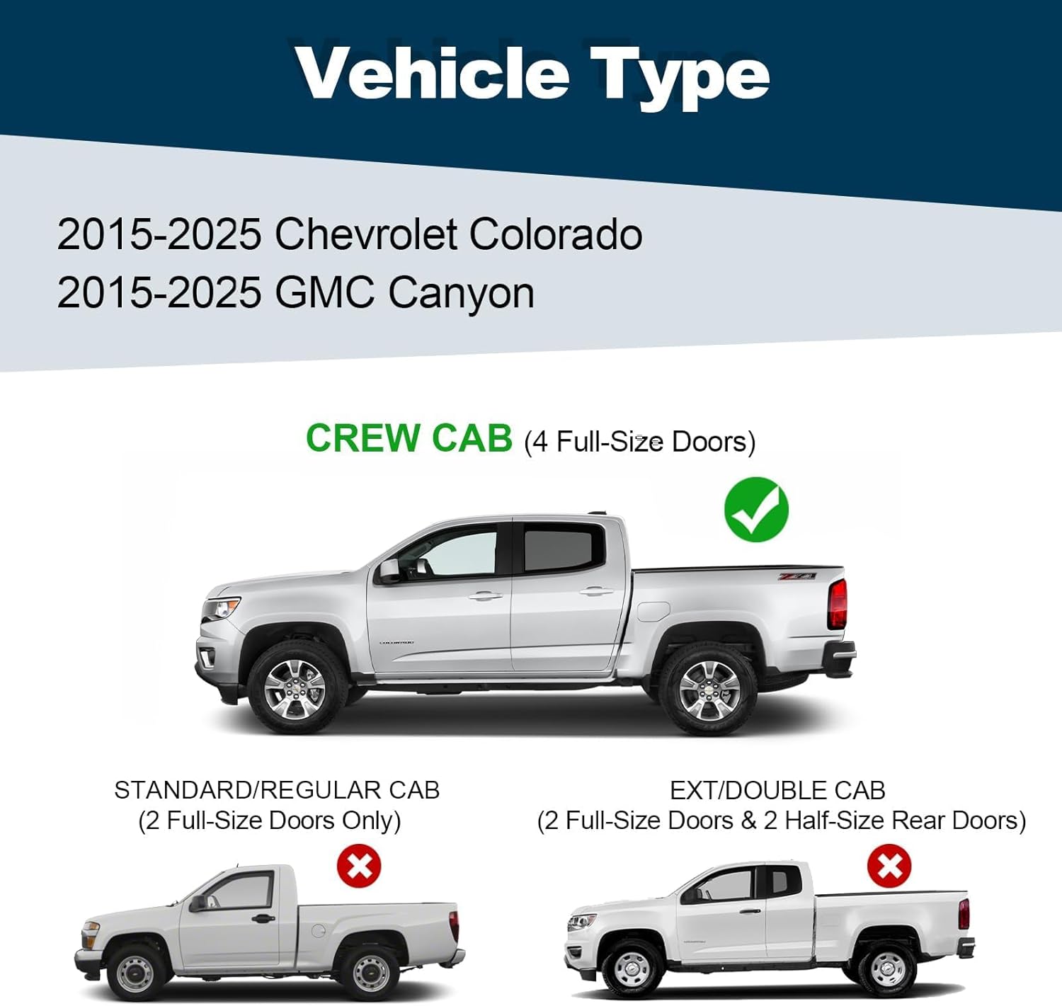 Perfit Liner 6'' Running Boards Compatible with Crew Cab 2023-2026 Chevy Colorado/GMC Canyon (4 Full Size Doors) Aluminum Engine Black Powdered Nerf Bars Side Step Rails (8 Brackets)