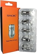 SMOK Vaping Pen Replacement Coils, 0.3 Ohm, Dual Core Coil, Pack of 5, Compatible with VapePen V2 Kit, SMOK Vaping Coils, No Nicotine