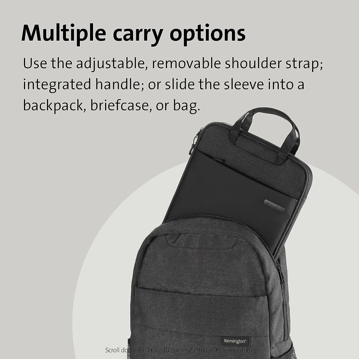 Kensington 12" Eco-Friendly Laptop Sleeve (K60102WW)
