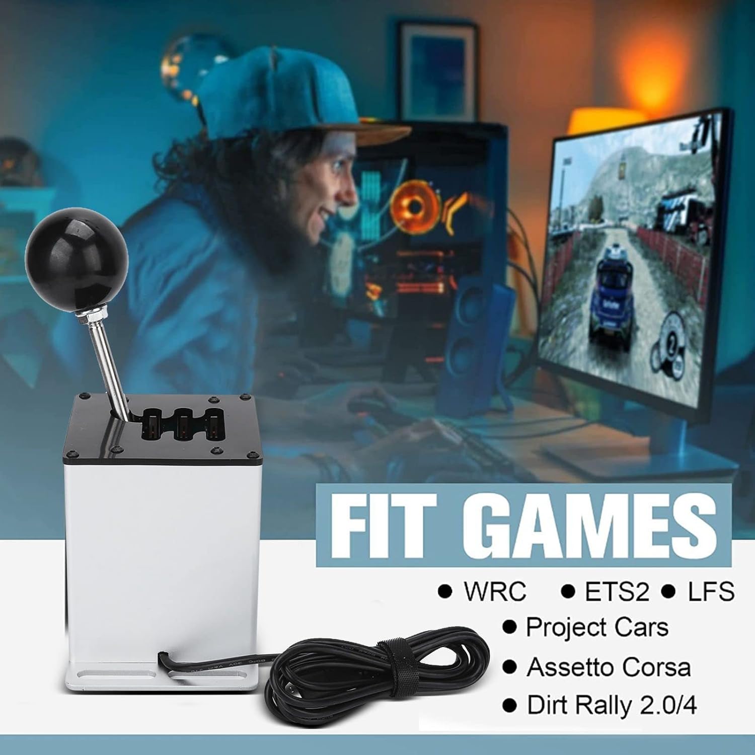 Buy USB Racing Shifter Simulator for Logitech G29 G27 G25, USB PC H