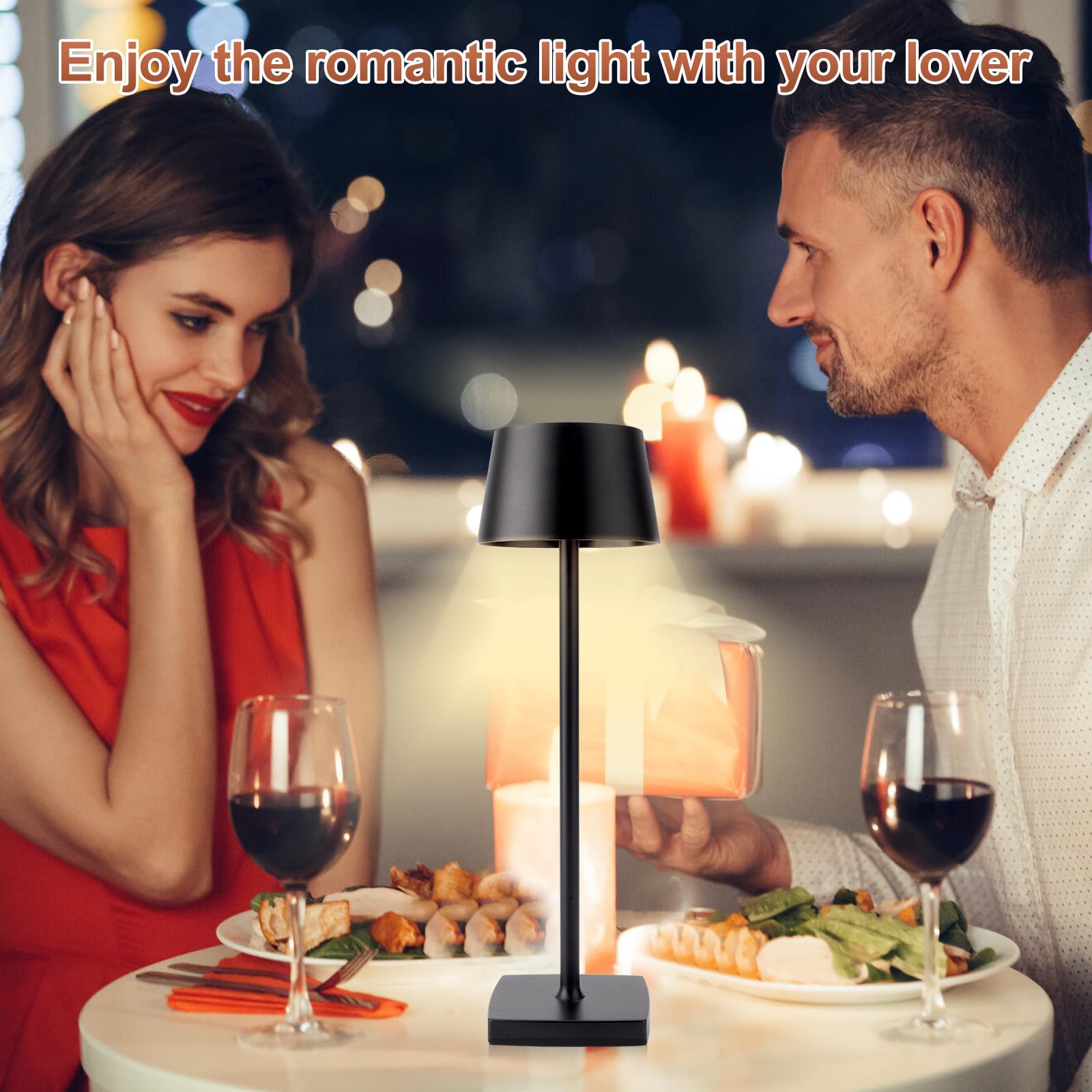 Tpczqj Lámpara De Mesa Inalámbrica Recargable, 6000 Mah Led | Cuotas
