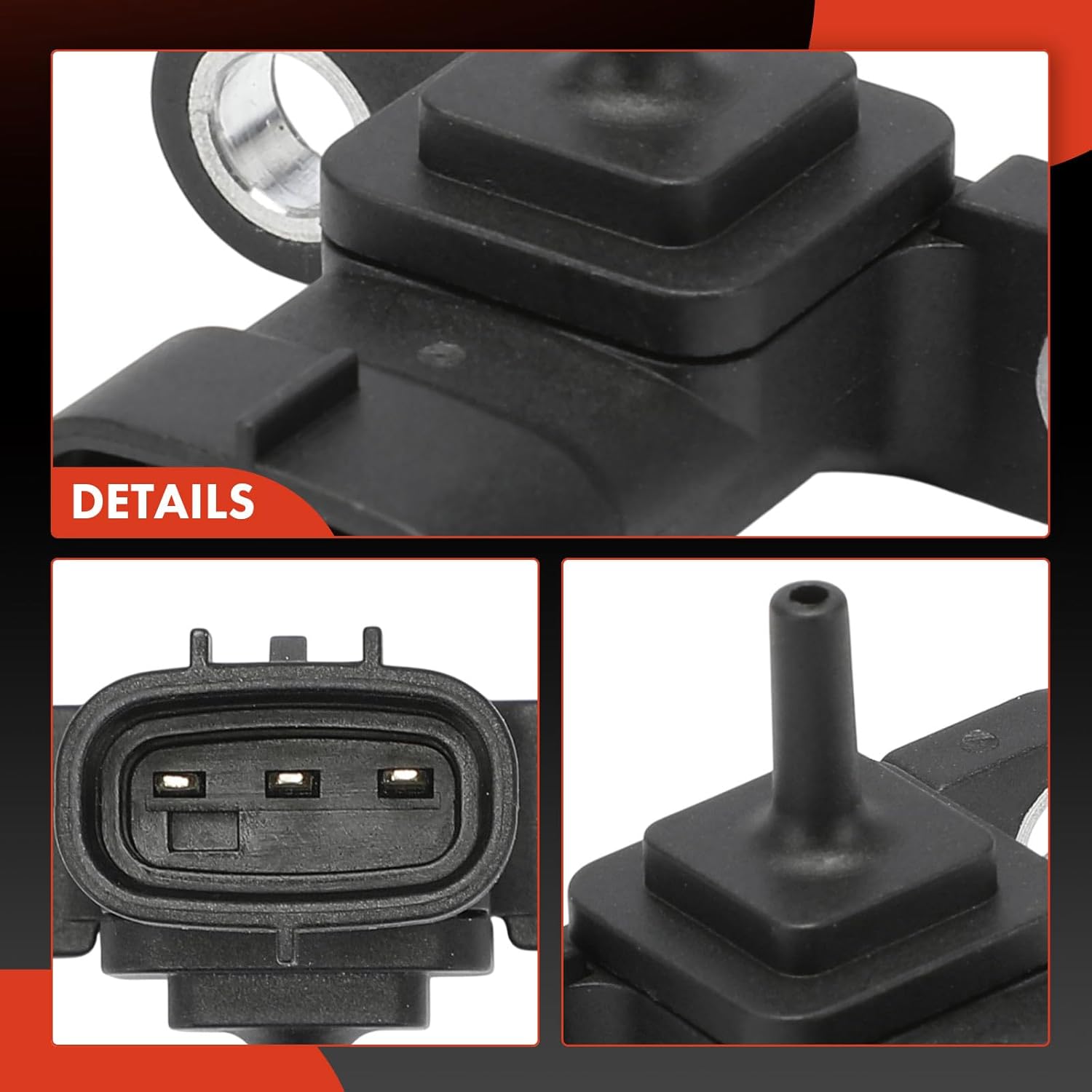 A-Premium Manifold Pressure MAP Sensor [3 Blades] Compatible with Subaru Forester 2009-2013, Impreza 2009-2014, Legacy 2009-2012, WRX 2013-2014, 2.5L