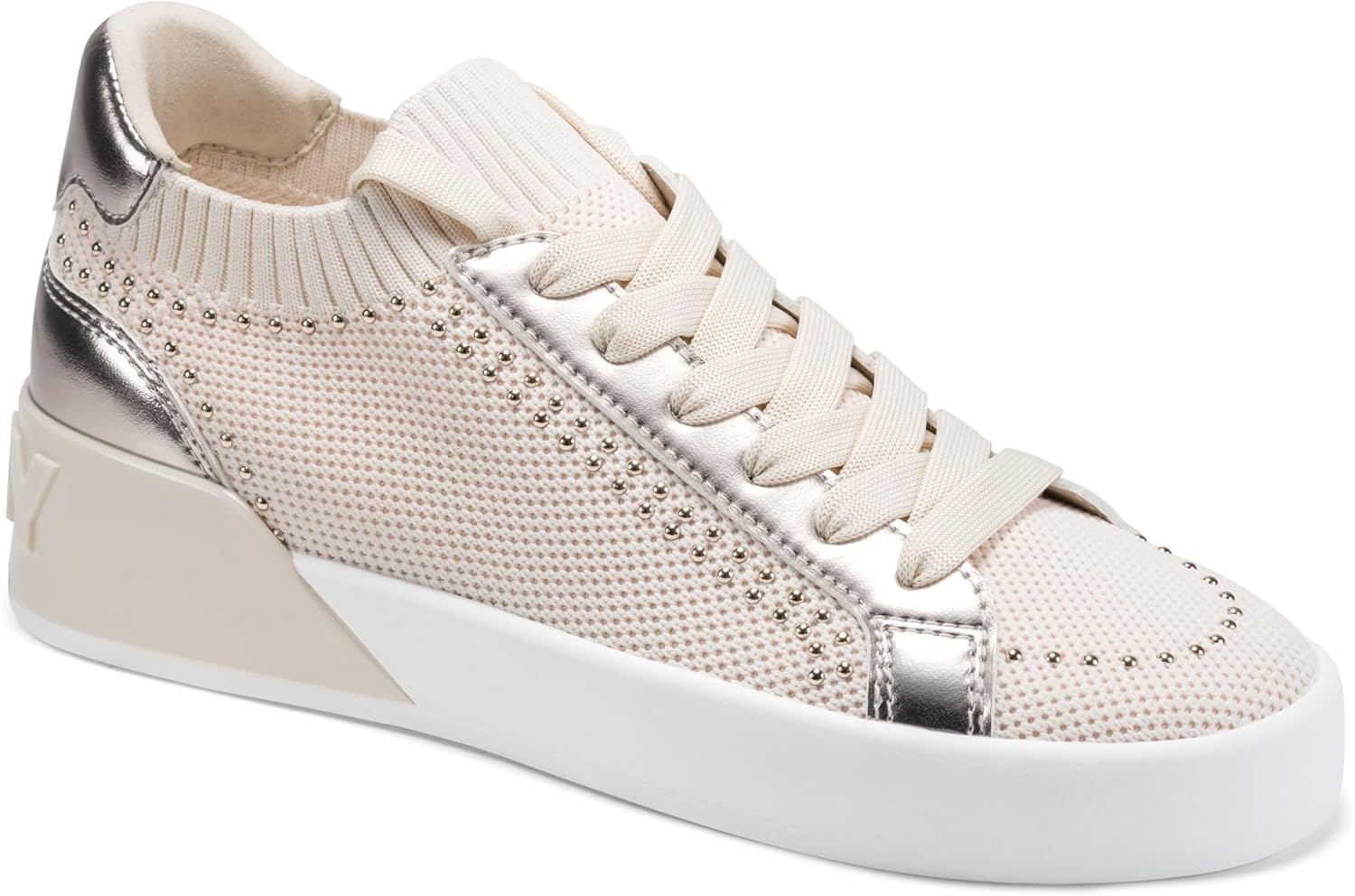 DKNY Women's Mallory Studs Lace Up Sneaker