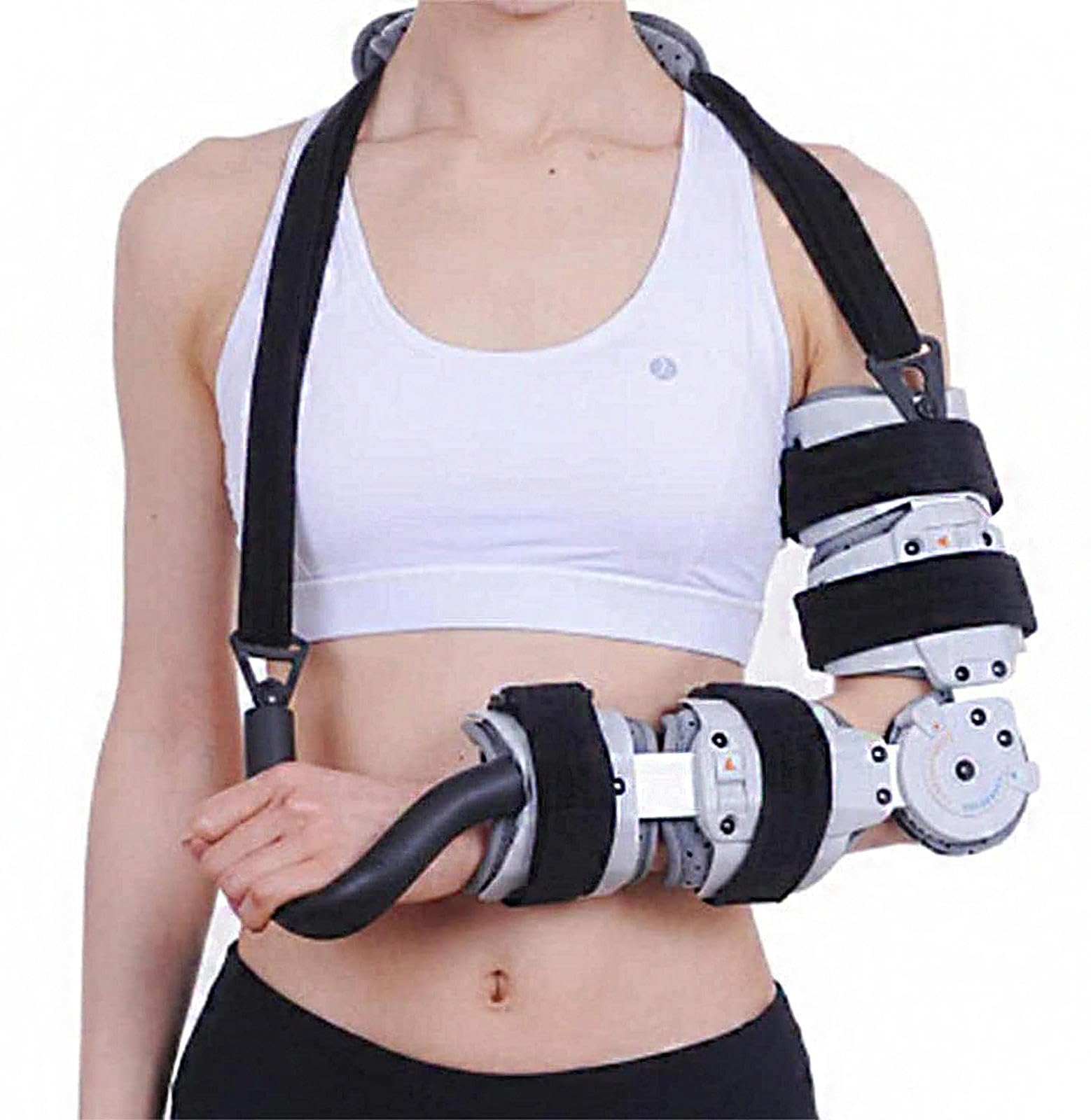 Tutore per Gomito Incernierato Tutore per Immobilizzatore Del Gomito| Tutore per Gomito Post OP Regolabile| Elbow Splint Night|Supporto per Il Sonno Del Gomito|Sindrome Del Tunnel Cubitale,Left