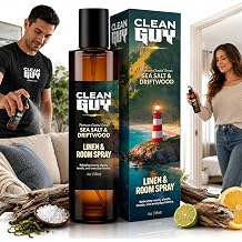 Room Spray for Men, Sea Salt and Driftwood Odor Eliminator, 4 oz